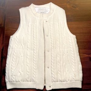 Vest - off white - Large NWT